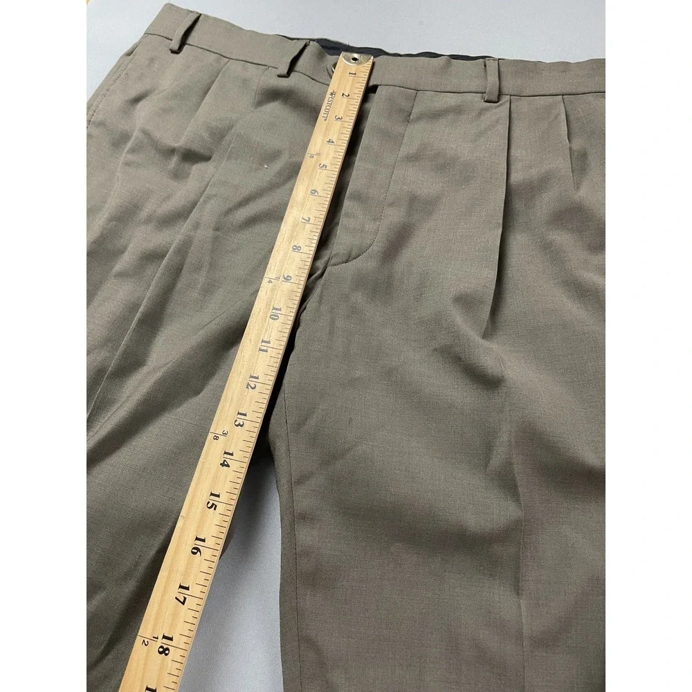 LRL Ralph Lauren Mens Dress Pants 38x29 Pleated High Performance Wool Fall Prep‎